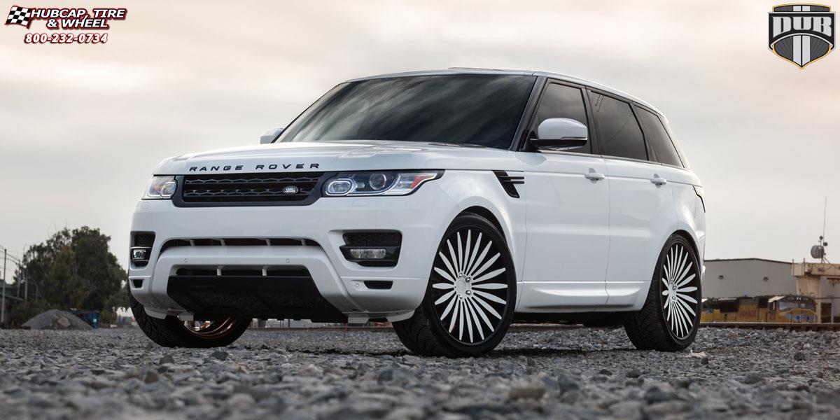 vehicle gallery/land rover range rover sport dub xa70 sterling 24X10  White and Black wheels and rims